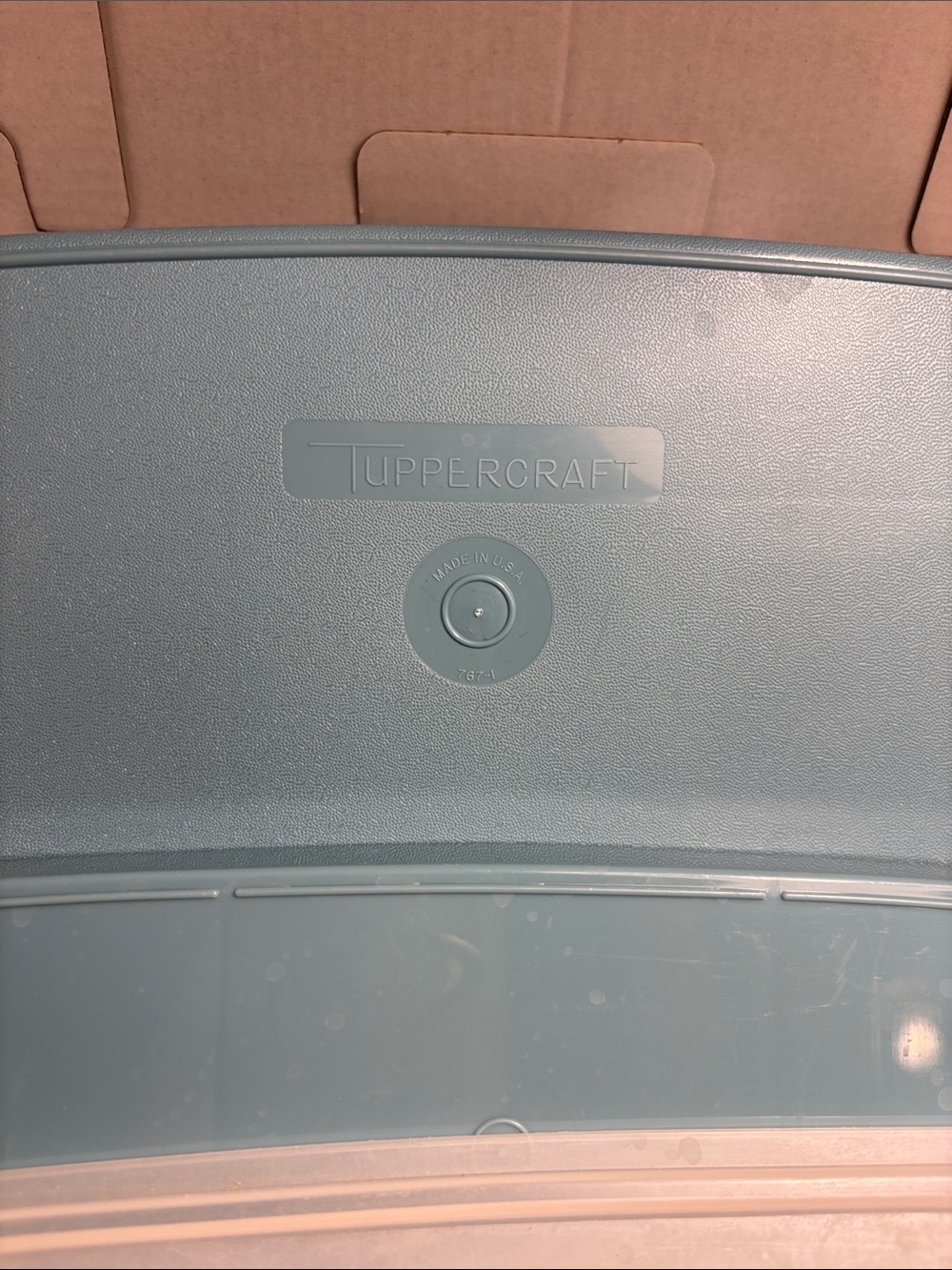 Tupperware Teal Divided Snack Tray with Clear Lid - Picture 4 of 9